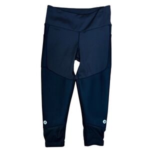 Bracelayer Women's KS1 Vent 7/8 Knee Support Compression Pants Size L Black